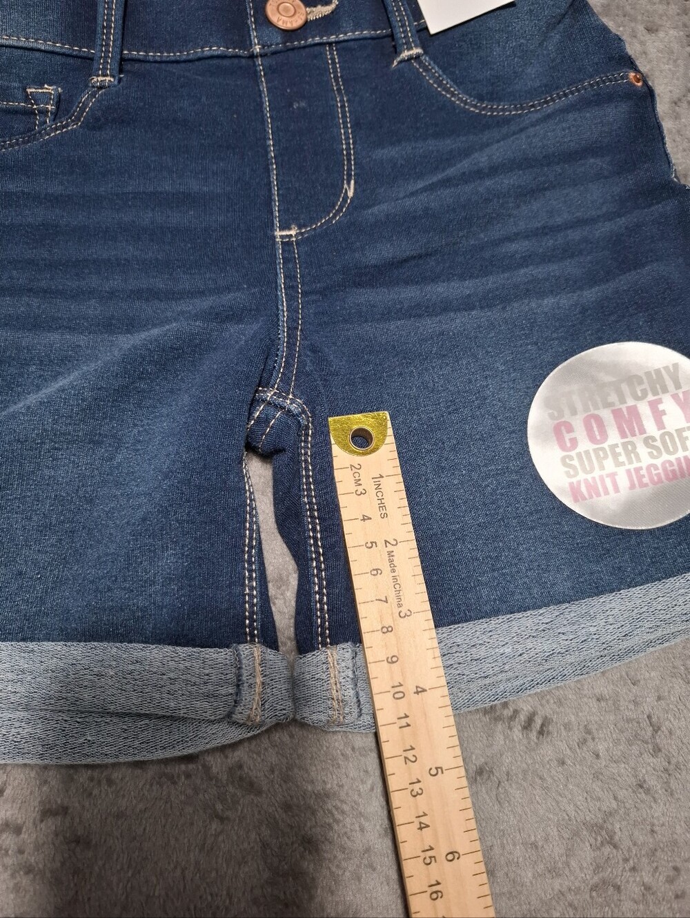 Tommy Bahama Kids Girls Jegging Shorts Size 12 Blue Stretch Soft Pull-On Comfy - Picture 8 of 9